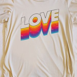 Rainbow LOVE Graphic Tee Shirt